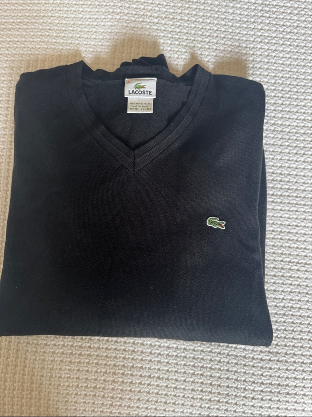 Lacoste Black Sweater size xl 6